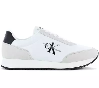 Calvin Klein Retro Runner Low Laceup — мужские кроссовки белые YM0YM00746-YAF ORIGINAL EU 44 UK 10 белый