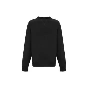 Свитшот Calvin Klein однотонный с круглым вырезом и длинными рукавами, унисекс, топы, черный 40756ST-BAE L