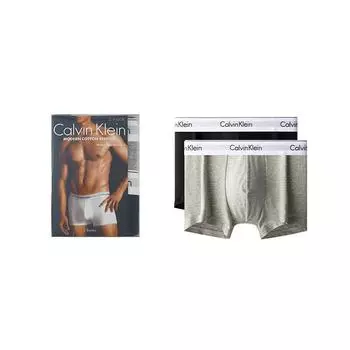 Calvin Klein Современные трусы-боксеры Gravity из жаккардового хлопка с защитой от натирания, 2 пары, мужское нижнее белье NB1086-BHY S