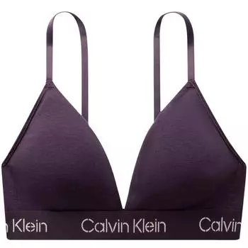 Calvin Klein Современный бюстгальтер с мягкой беспроводной поддержкой и треугольными чашками, нижнее белье для женщин, темно-сливовый QF7456-9N1 S