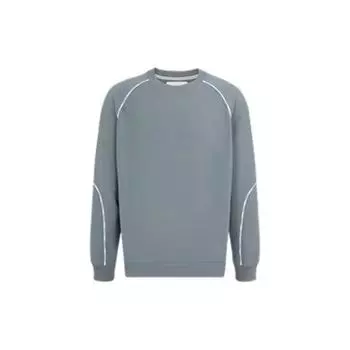 Calvin Klein Сплошной цветной контрастный логотип, толстовка с круглым вырезом, мужская толстовка серого цвета J323191-PN6 XXL