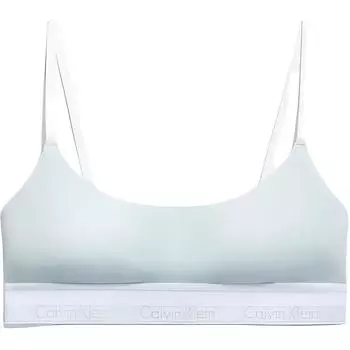 Calvin Klein Спортивный бюстгальтер с логотипом серии Jennie, женский спортивный бюстгальтер изумрудно-зеленого цвета 40313WD-IO3 L