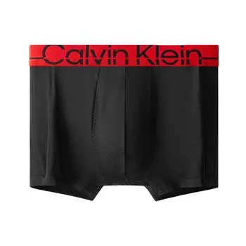 Calvin Klein Ss22 бесшовные дышащие жаккардовые трусы-боксеры с логотипом, мужское нижнее белье, черное NB3031-UB1 M