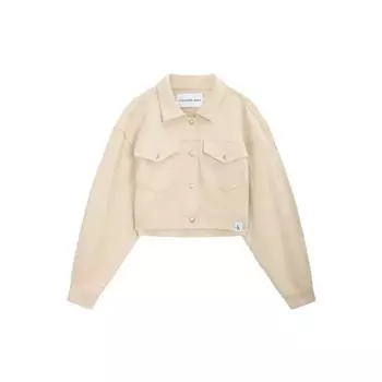 Calvin Klein SS23 Однотонная прямая куртка с карманами Женская верхняя одежда Lotus-Pink J221056-ACI M