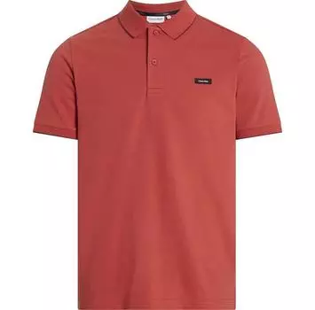 Calvin Klein Stretch Pique Tipping поло с короткими рукавами S