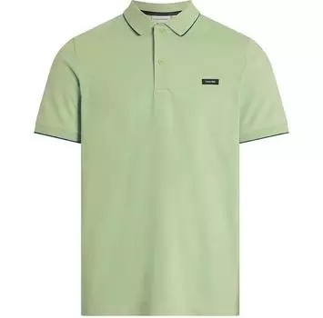 Calvin Klein Stretch Pique Tipping поло с короткими рукавами S