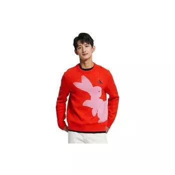 Calvin Klein Свитер с круглым вырезом и вышитыми буквами, унисекс J400230-XA8 S