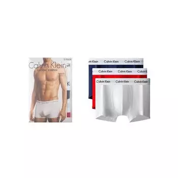 Calvin Klein Трусы-боксеры из хлопка с низкой посадкой и жаккардовым поясом, мужское нижнее белье, многоцветное, U2664-I03 XL