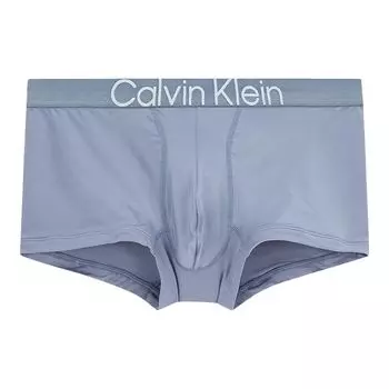 Calvin Klein Трусы-боксеры облегающие с низкой посадкой, мужское нижнее белье светло-голубого цвета NB2974-C4A S
