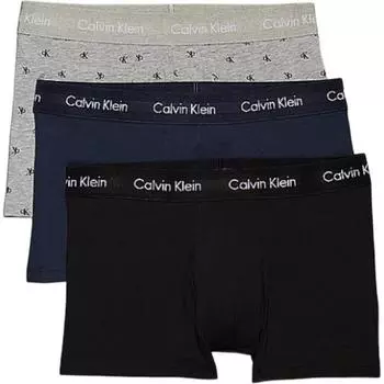 Calvin Klein Трусы-боксеры с буквенным логотипом и поясом, 3 пары, мужское нижнее белье 0000U2664G-QY5 XL