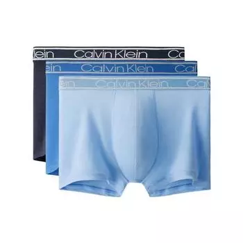 Calvin Klein Трусы-боксеры с логотипом и однотонным поясом, 3 пары, мужское нижнее белье NP2261O-0I3 M