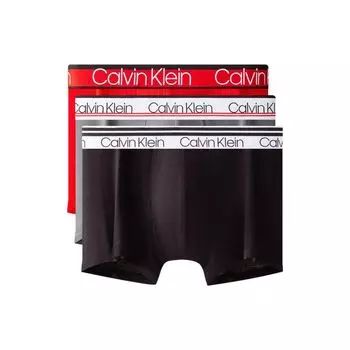 Calvin Klein Трусы-боксеры с логотипом на поясе из переработанного материала, 3 пары, мужское нижнее белье NP2312O-5TH M