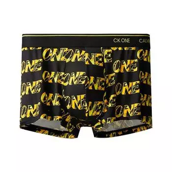 Calvin Klein Трусы-боксеры с низкой посадкой и узором, мужское нижнее белье, черное золото NB2225-V3X L
