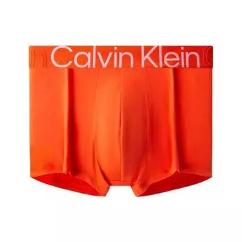 Calvin Klein Трусы-боксеры с вышитым логотипом и низкой талией, мужское нижнее белье, ярко-оранжевого цвета NB3455-3CI M