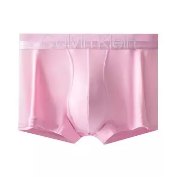 Calvin Klein Трусы-боксеры с заниженной талией и логотипом, мужское нижнее белье розового цвета NB2974-TOE XL