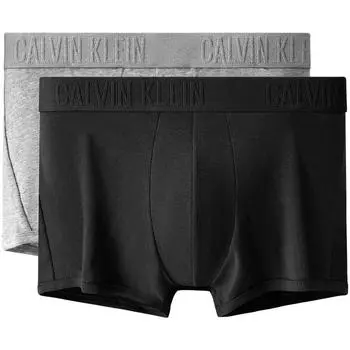 Calvin Klein Трусы-боксеры с жаккардовым поясом из цельного хлопка с защитой от натирания, 2 шт. в упаковке, мужское нижнее белье NP2049O-UJH M