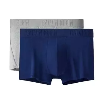 Calvin Klein Трусы-боксеры с жаккардовым принтом и логотипом, 2 пары, мужское нижнее белье NP2049O-UM4