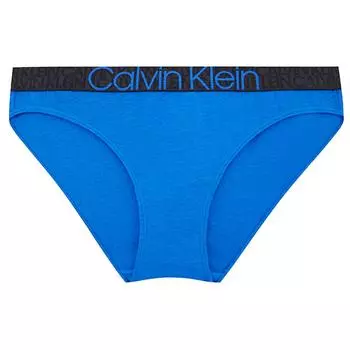 Calvin Klein Трусы-хипстеры с большим логотипом на талии, женское нижнее белье, синее QF6580AD-C6X XS