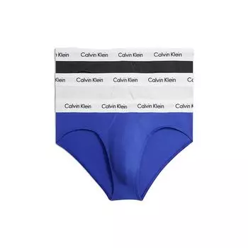 Calvin Klein Трусы облегающие средней посадки с буквенным логотипом, 3 шт., мужское нижнее белье 0000U2661G-H4U S
