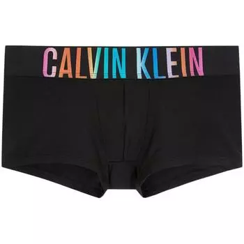 Calvin Klein Удобные трусы-боксеры с цветными буквами и жаккардовым узором, мужское нижнее белье, черное NB3944-UB1 M