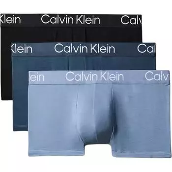 Calvin Klein Удобные трусы-боксеры с низкой посадкой, 3 пары, мужское нижнее белье NB3187-179 M