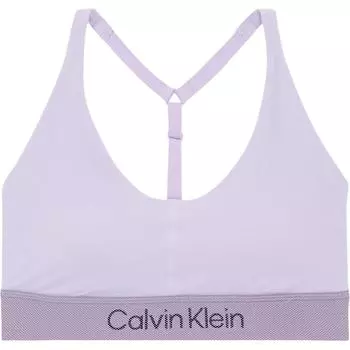 Calvin Klein Высокая поддержка дышащий спортивный бюстгальтер женский спортивный бюстгальтер светло-фиолетовый 4WF3K141-540 S
