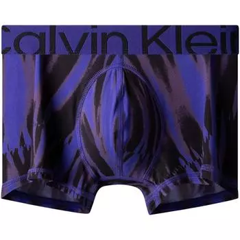 Calvin Klein Жаккардовый пояс с модным принтом, не натирающие трусы-боксеры, мужское нижнее белье, синий, черный NB3663FRJ S