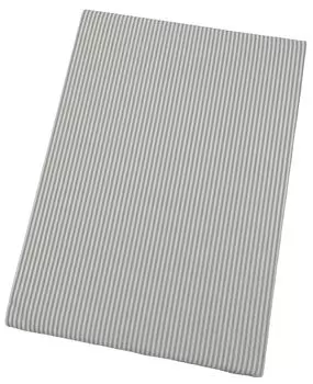 CAMEL PALMS Сделано в Японии Хлопковое одеяло односпальное 140 x кнопки с легко надеваемым и снимаемым серым полосатым чехлом 100%, нить, 190 см, лента, без узора, серый