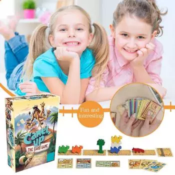 Camelot Card, Полная действия гоночная игра, Азартная стратегическая игра, Веселая семейная игра для детей и взрослых, Подходит для детей от 8 лет, 2-6 игроков, Среднее One Size