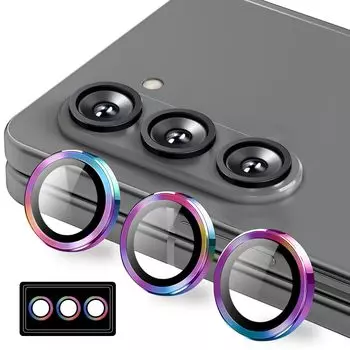 Camera Film for Galaxy Z Fold 5 Camera Protective Film for Galaxy Z Fold Tempered Independent Overexposure Aluminum Alloy Camera Cover [Kakuki] 5,