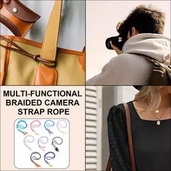 Ремешок для камеры на шею, ремешки, наплечный ремень, веревка для скалолазания, удобная и модная веревка для камеры на шею для камер 47,24 дюйма 7