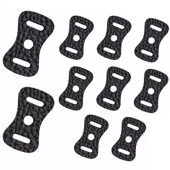 Camera Strap Ring Cover SP Genuine Leather 5 Sets Made in Japan Grained Black [ETSUMI] (10 Pieces) VE-6573-5 чёрный
