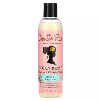 Camille Rose, Clean Rinse, увлажняющий и очищающий шампунь, мед и мята, 8 унций (240 мл)
