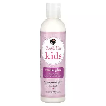 Camille Rose, Детский, Несмываемый кондиционер для волос с ароматом мандарина, глазурь со вкусом мороженого, 8 унций (240 мл)