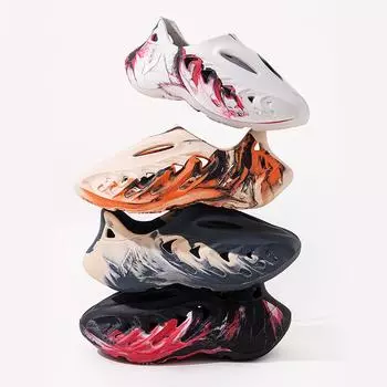 Camouflage Hole Shoes Men S Trend Hollow Slippers Thick-Soled Heightening Outer Wear Beach Sandals 40