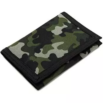 Camouflage Wallets Slim Wallet Trifold Sports with Zipper Travel Coin Purse Cards Holder Gifts