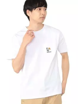 Camp Bear Pocket БЕЛАЯ M [Beams Heart] Print_TEE Футболка мужская белый