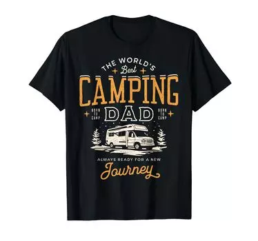 Camp Dad Gift T-Shirt чёрный