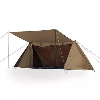 Campers Collection Military solo resistant to all easy to set inner tent and fly pole TC TC half shelter [Yamazen] tent, use, 1-2 people, camping,