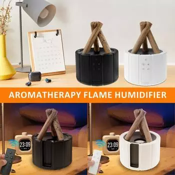Campfire Flame Fire Diffuser 250ml Bonfire Diffuser Quiet Flame Diffuser Humidifier Decorative Flame Light Humidifier белый