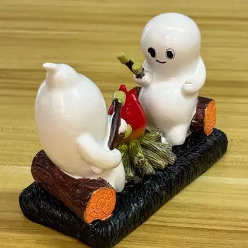 Campfire Statue Sculpture Resin Craft Miniature Figurine Desktop Ornament for Table Centerpiece