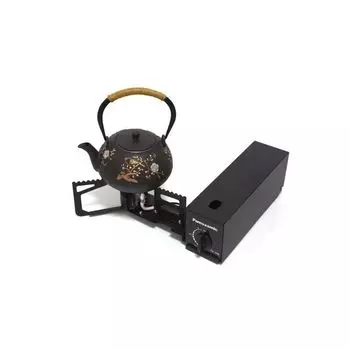 Набор для приготовления пищи на природе, кассетная печь из нержавеющей стали, портативная складная печь для пикника на открытом воздухе, гриль для кухни и сада чёрный