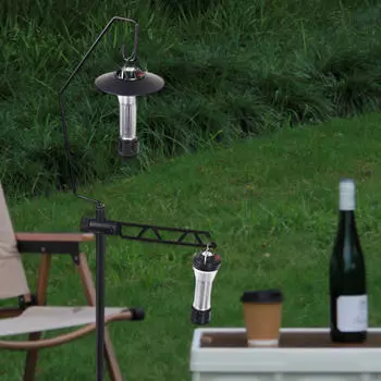 Camping Lantern Stand Light Holder Easy to Use Portable Desktop Lamp Rack Pole Hanger