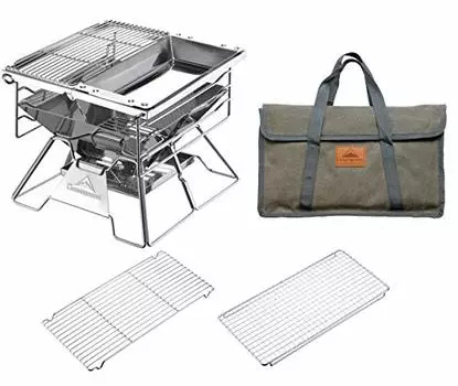 CAMPING MOON 3 регулируемая по высоте подставка для костра люди печь-барбекю барбекю подставка для костра с сумкой для хранения 4-5 X-TWO X-TWO/W2/W5