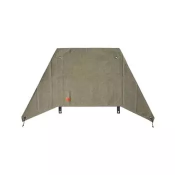 CAMPING MOON Bonfire Reflector Windshield Camp Canvas Stainless Steel Frame Storage Case Included Khaki Color B-660