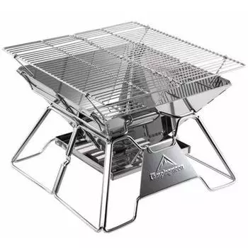 CAMPING MOON Bonfire stand Bonfire grill BBQ stove 2 height adjustable 3-4 people Canvas case included MT-2