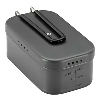 Camping Moon (CAMPING MOON) Extra Thick Mestin 1 Cup No Deburring Required Spill Prevention Groove with Hot Water Draining Hole Outdoor Rice Bowl Camp