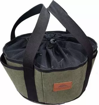 CAMPING MOON Dutch Oven Case Canvas 10 Inch Dodge Oven Storage Bag DO-28BK