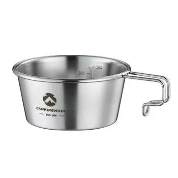 CAMPING MOON Кемпинговая кружка Sierra Cup из нержавеющей стали глубокая 360 мл S-360-1P