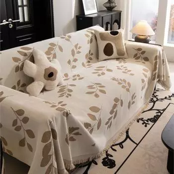 Camping Picnic Flowers leaf Mat Throw Blankets Living Room Sofa Couple Position Modern Throw Color Block Blanket Cover 180x130